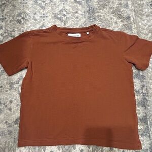 Sovereign Code Rust Orange Short Sleeve Casual Basic Boys T-Shirt M 10/12 Summer